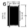 AD KüHNER 885080 Alternator Freewheel Clutch